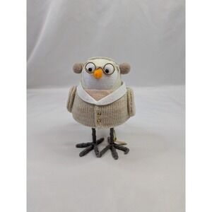 Target Wondershop Heiwa 2024 Featherly Friends Fabric Bird Figurine Scholarly‎